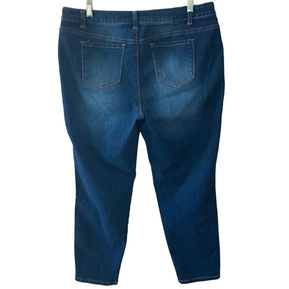 A3 Denim Jeans Daerk Wash Stretch Womens Size 16P - Picture 5 of 6